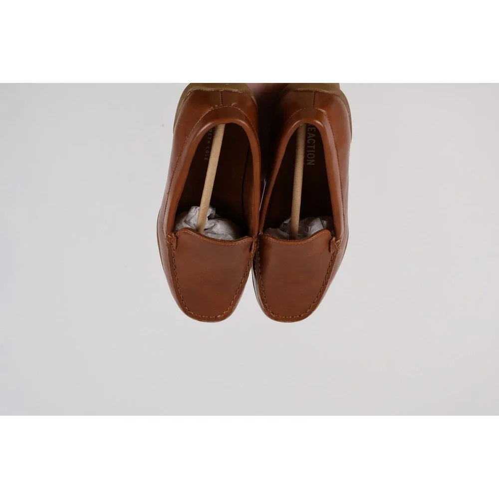 Kenneth Cole Reaction Jason Venetian Loafer Cognac Brown Kids Size 1 NWT